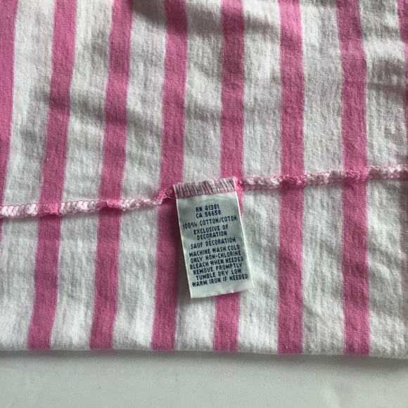 RALPH LAUREN POLO PONY V NECK STRIPED TEE SHIRT MEDIUM - Picture 9 of 11